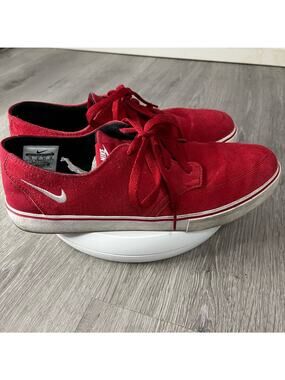 Nike Braata LR Casual Sneakers, 477650-610, Red, Leather  MEN size 10